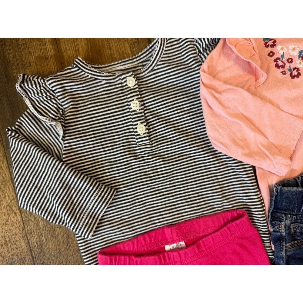 Baby Girl‎ 9 6-12 Months Outfits Long Sleeved Bodysuits Shirts Pants Clothes Lot